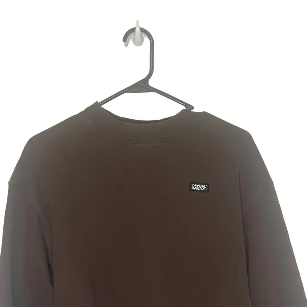 Psyco Skaterboards Men's Size Medium Chocolate Brown Crewneck Sweater‎